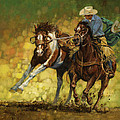 Rodeo Pickup Painting by Don Langeneckert Rodeo Pickup Painting by Don Langeneckert