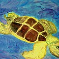 Loggerhead Freed Painting by Suzanne Berthier Loggerhead Freed Painting by Suzanne Berthier
