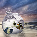 2 Lost Souls Living in a Fishbowl Digital Art by Linda Lees 2 Lost Souls Living in a Fishbowl Digital Art by Linda Lees