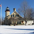 McGulpin Point Lighthouse in Winter Photograph by Keith Stokes McGulpin Point Lighthouse in Winter Photograph by Keith Stokes