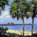 Naples Pier Naples Florida Painting by Christine Hopkins Naples Pier Naples Florida Painting by Christine Hopkins