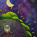 Night Owl Painting by Mindy Huntress Night Owl Painting by Mindy Huntress