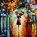 Rain Princess - Palette Knife Landscape Oil Painting On Canvas By Leonid Afremov Painting by Leonid Afremov Rain Princess - Palette Knife Landscape Oil Painting On Canvas By Leonid Afremov Painting by Leonid Afremov