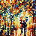 Under one umbrella Painting by Leonid Afremov Under one umbrella Painting by Leonid Afremov