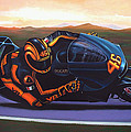 Valentino Rossi on Ducati Painting by Paul Meijering Valentino Rossi on Ducati Painting by Paul Meijering