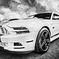 2014 Ford Mustang Gt Cs Painted Bw by Rich Franco 2014 Ford Mustang Gt Cs Painted Bw by Rich Franco