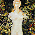 Ancient Cyprus Map and Aphrodite Painting by Augusta Stylianou Ancient Cyprus Map and Aphrodite Painting by Augusta Stylianou