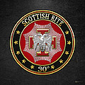 30th Degree - Knight Kadosh Jewel on Black Leather Digital Art by Serge Averbukh 30th Degree - Knight Kadosh Jewel on Black Leather Digital Art by Serge Averbukh