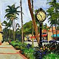 5th Avenue Naples Florida Painting by Christine Hopkins 5th Avenue Naples Florida Painting by Christine Hopkins