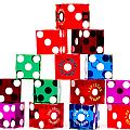 Colorful Dice Photograph by Raul Rodriguez Colorful Dice Photograph by Raul Rodriguez