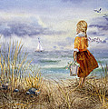 A Girl And The Ocean Painting by Irina Sztukowski A Girl And The Ocean Painting by Irina Sztukowski