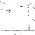 A Haughty-looking Dog Refuses To Play Fetch Drawing by Charles Barsotti