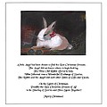A Rabbit and an Angel Christmas Story Painting by Diane Strain A Rabbit and an Angel Christmas Story Painting by Diane Strain