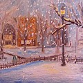 A short cut through the park Painting by Daniel W Green A short cut through the park Painting by Daniel W Green