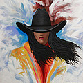 A Stroke Of Cowgirl Painting by Lance Headlee A Stroke Of Cowgirl Painting by Lance Headlee