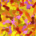 Abstract Footprints Mixed Media by Christina Rollo Abstract Footprints Mixed Media by Christina Rollo