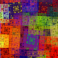 Abstract - Rainbow Bliss - Fractal - Square Digital Art by Andee Design Abstract - Rainbow Bliss - Fractal - Square Digital Art by Andee Design