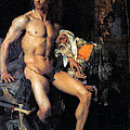 Achilles et Priam Painting by Jules Bastien LePage Achilles et Priam Painting by Jules Bastien LePage