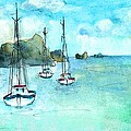Admiralty Bay Bequia 02 Painting by Miki De Goodaboom