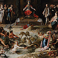Allegory Of The Abdication Of Emperor Charles V In Brussels, C.1630-1640, By Frans Francken by Bridgeman Images Allegory Of The Abdication Of Emperor Charles V In Brussels, C.1630-1640, By Frans Francken by Bridgeman Images