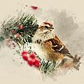 American Tree Sparrow Watercolor Art Mixed Media by Christina Rollo American Tree Sparrow Watercolor Art Mixed Media by Christina Rollo
