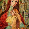 Ancient Mother and Son Painting by Shijun Munns Ancient Mother and Son Painting by Shijun Munns