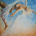 Angel Blu Drifter Painting by Nik Helbig Angel Blu Drifter Painting by Nik Helbig