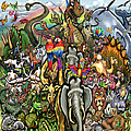 Animals Great and Small Digital Art by Kevin Middleton Animals Great and Small Digital Art by Kevin Middleton