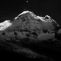 Annapurna South Black And White by Christopher Herwig