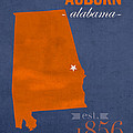 Auburn University Tigers Auburn Alabama College Town State Map Poster Series No 016 by Design Turnpike Auburn University Tigers Auburn Alabama College Town State Map Poster Series No 016 by Design Turnpike