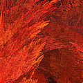 Autumn Fire Abstract Pano 2 Digital Art by Andee Design