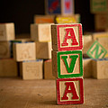 Ava - Alphabet Blocks by Edward Fielding Ava - Alphabet Blocks by Edward Fielding