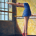 Ballet Dancer Warm Up Painting by Kevin Hughes Ballet Dancer Warm Up Painting by Kevin Hughes