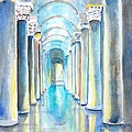 Basilica Cistern Istanbul Turkey Painting by Carlin Blahnik CarlinArtWatercolor Basilica Cistern Istanbul Turkey Painting by Carlin Blahnik CarlinArtWatercolor