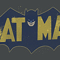 Batman - Vintage Logo Splatter Digital Art by Brand A