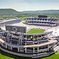 Beaver Stadium and Mount Nittany Aerial Photograph by William Ames