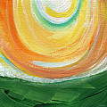 Big Sun- abstract landscape Painting by Linda Woods Big Sun- abstract landscape Painting by Linda Woods