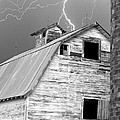 Black and white Old Barn Lightning Strikes Photograph by James BO Insogna Black and white Old Barn Lightning Strikes Photograph by James BO Insogna