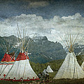 Blackfoot Camp at a Summer PowWow at St. Mary by Glacier National Park Photograph by Randall Nyhof Blackfoot Camp at a Summer PowWow at St. Mary by Glacier National Park Photograph by Randall Nyhof