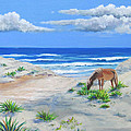 Blonde On The Beach Painting by Anne Marie Brown Blonde On The Beach Painting by Anne Marie Brown