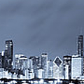 Blue Chicago Skyline Photograph by Sebastian Musial