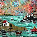 Blue Sea Painting by Karla Gerard Blue Sea Painting by Karla Gerard