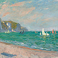 Boats Below The Pourville Cliffs by Claude Monet Boats Below The Pourville Cliffs by Claude Monet
