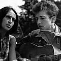 Bob Dylan and Joan Baez Photograph by Georgia Fowler Bob Dylan and Joan Baez Photograph by Georgia Fowler