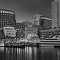 Boston Harbor Skyline and Financial District BW Photograph by Susan Candelario Boston Harbor Skyline and Financial District BW Photograph by Susan Candelario