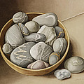 Bowl Of Pebbles by Jenny Barron Bowl Of Pebbles by Jenny Barron