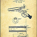 Breech Loading Shotgun Patent Drawing From 1879 - Vintage Poster By 