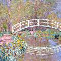Bridge in Monet's Garden Painting by Claude Monet Bridge in Monet's Garden Painting by Claude Monet