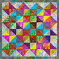 Broken Dishes - Quilt Pattern - Painting 2 by Barbara Griffin Broken Dishes - Quilt Pattern - Painting 2 by Barbara Griffin