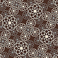 Brown and Silver Floral Pattern Mixed Media by Christina Rollo Brown and Silver Floral Pattern Mixed Media by Christina Rollo